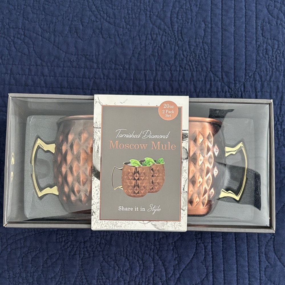 Copper Moscow Mule Mug Set